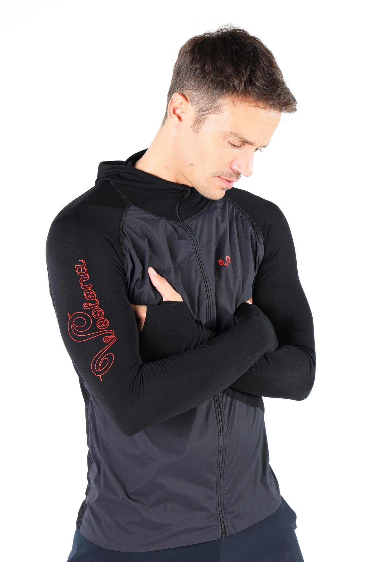 PAKKE Hybrid FULL ZIP SPORT HOODIE SLIM FIT